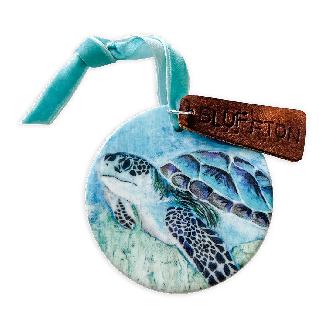 Custom Ornament Add-On | Leather Hand-Stamped Tag