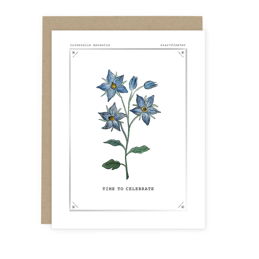 Starflower Time To Celebrate Card