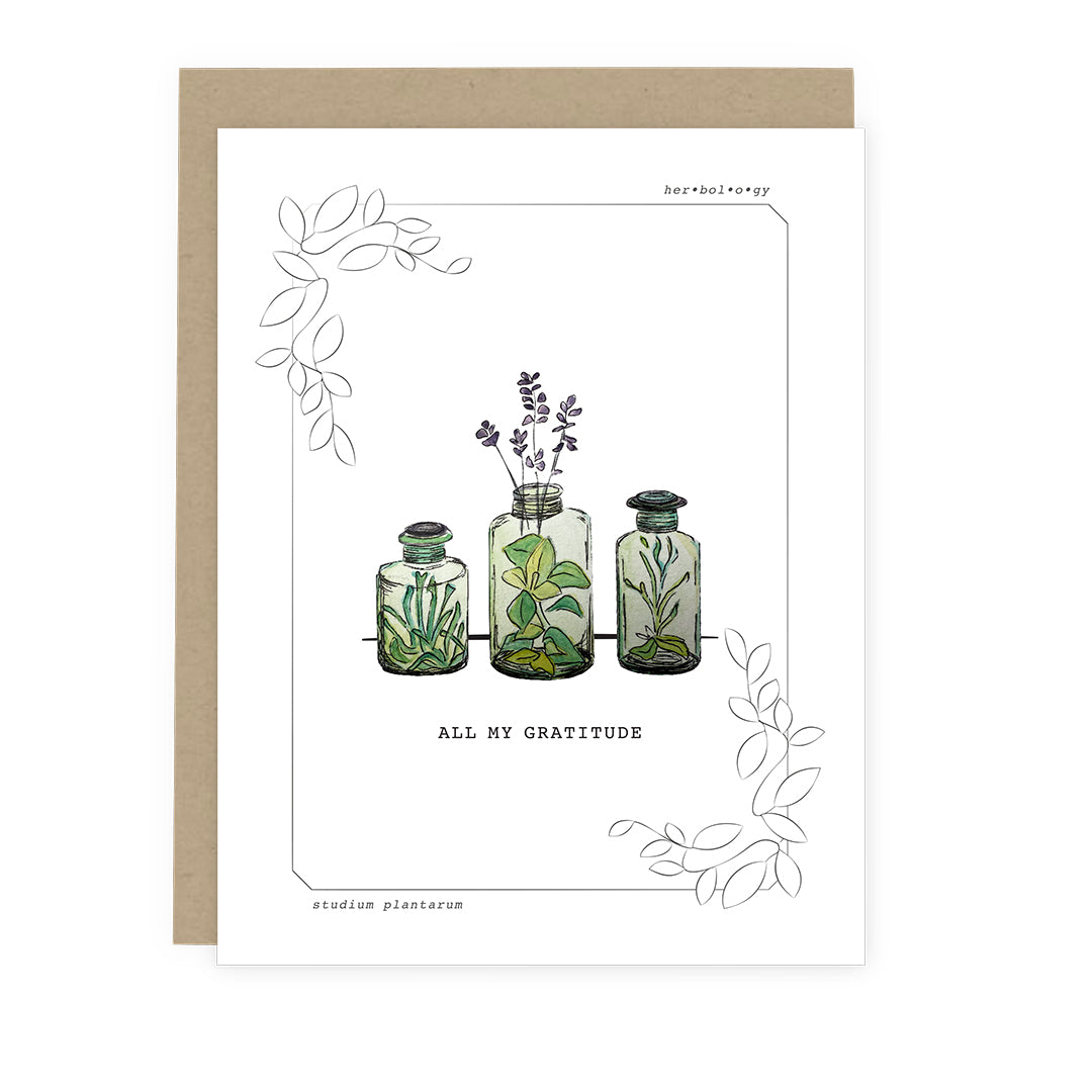 Herbology Gratitude Card