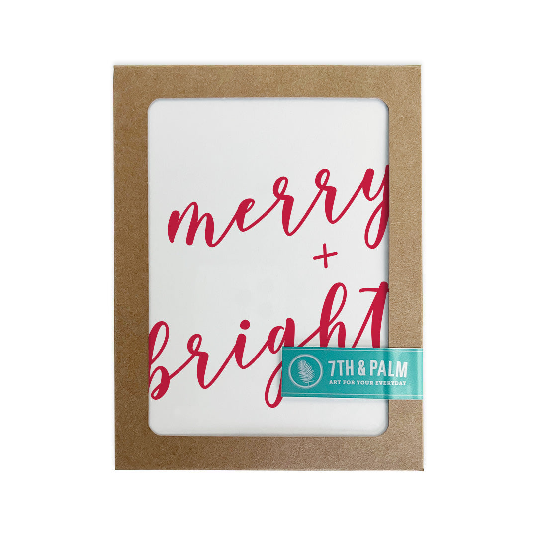 Merry + Bright Holiday Cards: Boxed Set