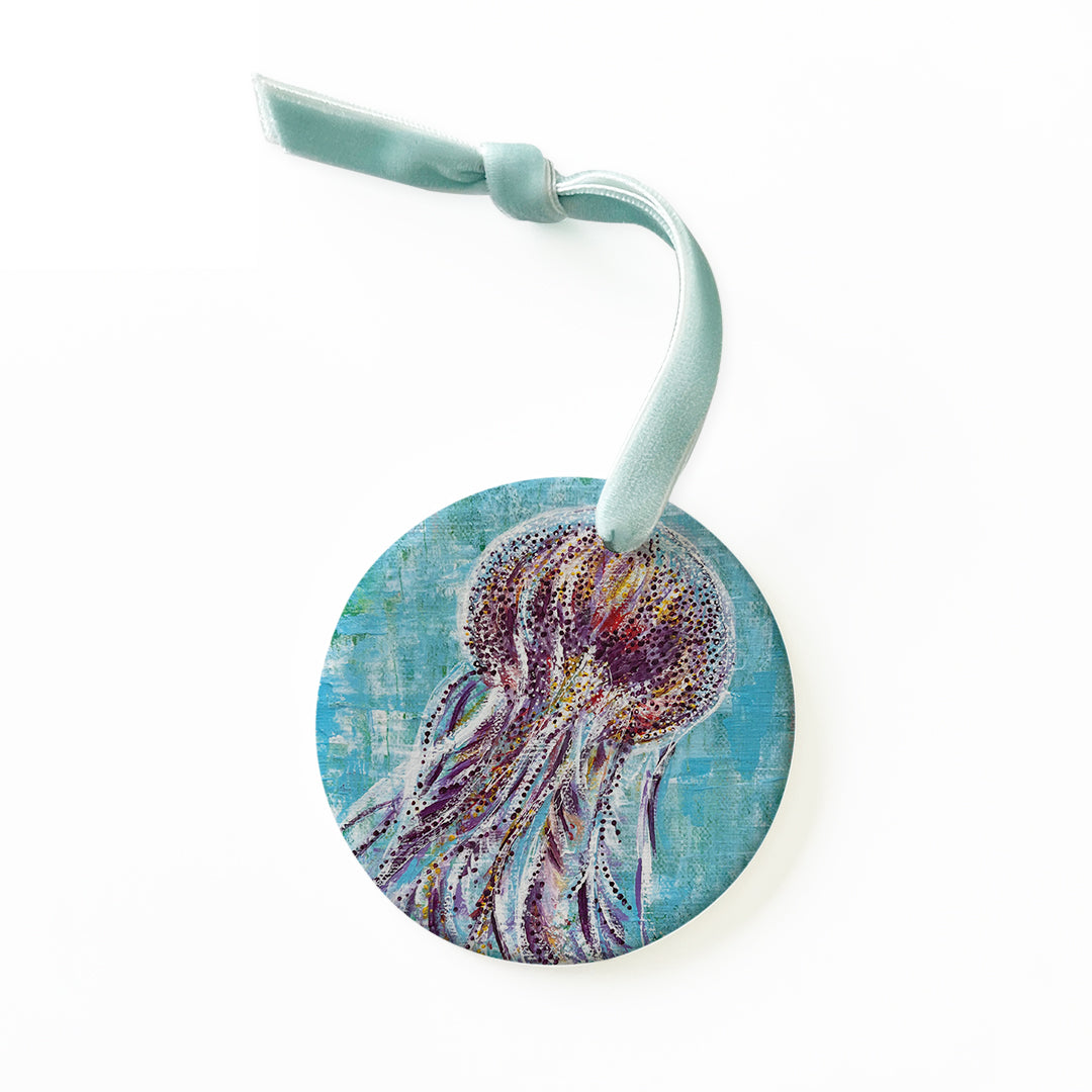 Jellyfish Ceramic Ornament
