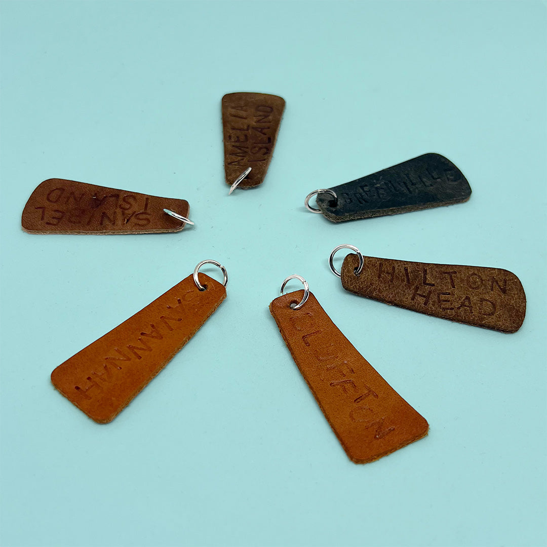 Custom Ornament Add-On | Leather Hand-Stamped Tag