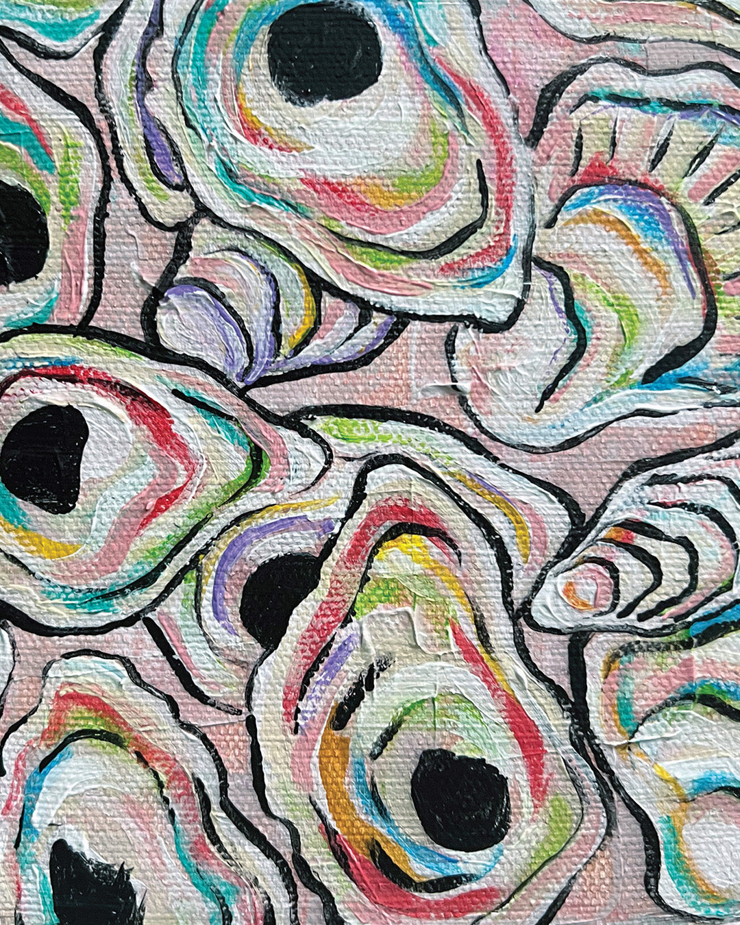 Oyster Shells Art Print, 8x10