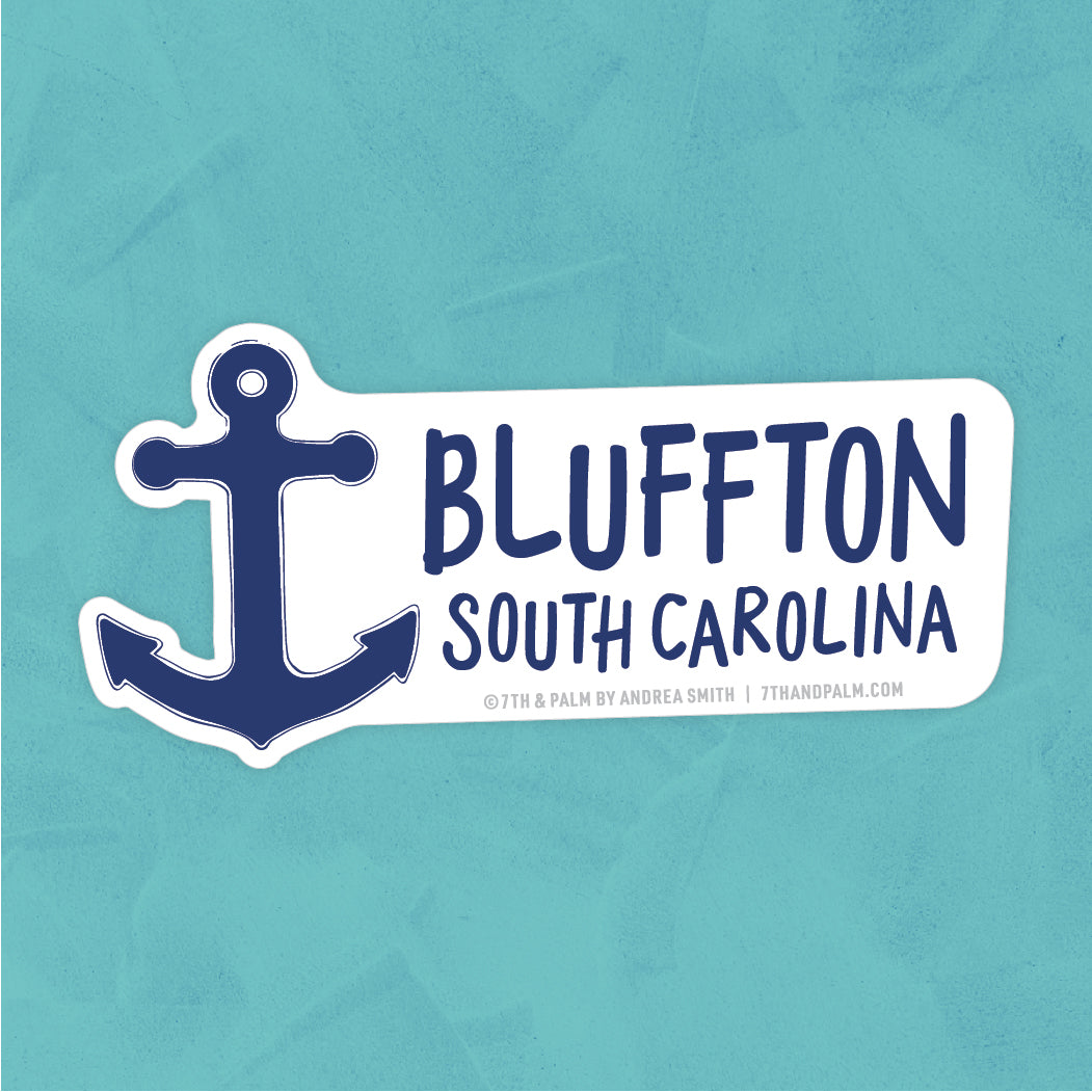 Bluffton Anchor Sticker