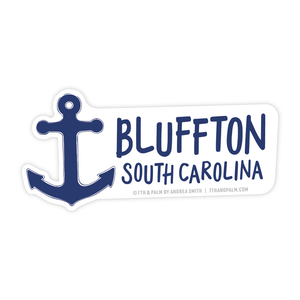 Bluffton Anchor Sticker