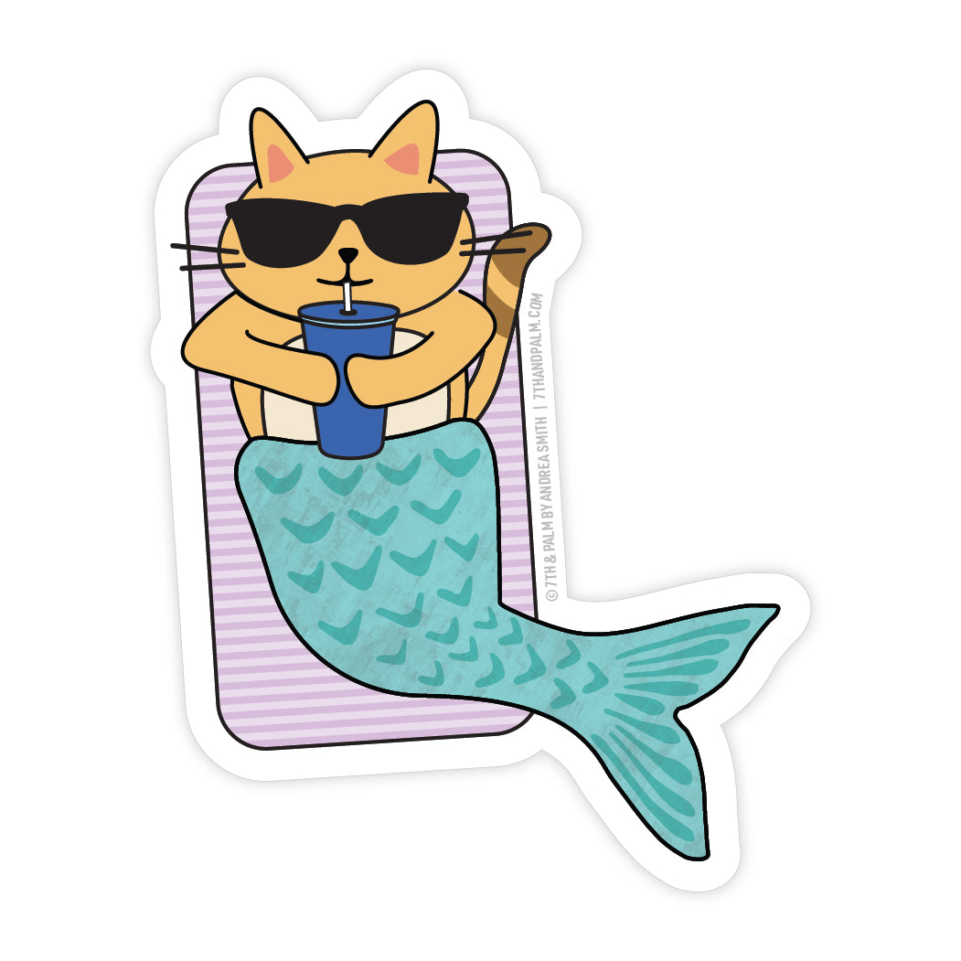 Mermaid Cat Sticker