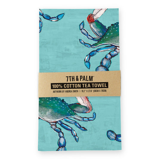 Blue Crab Tea Towel