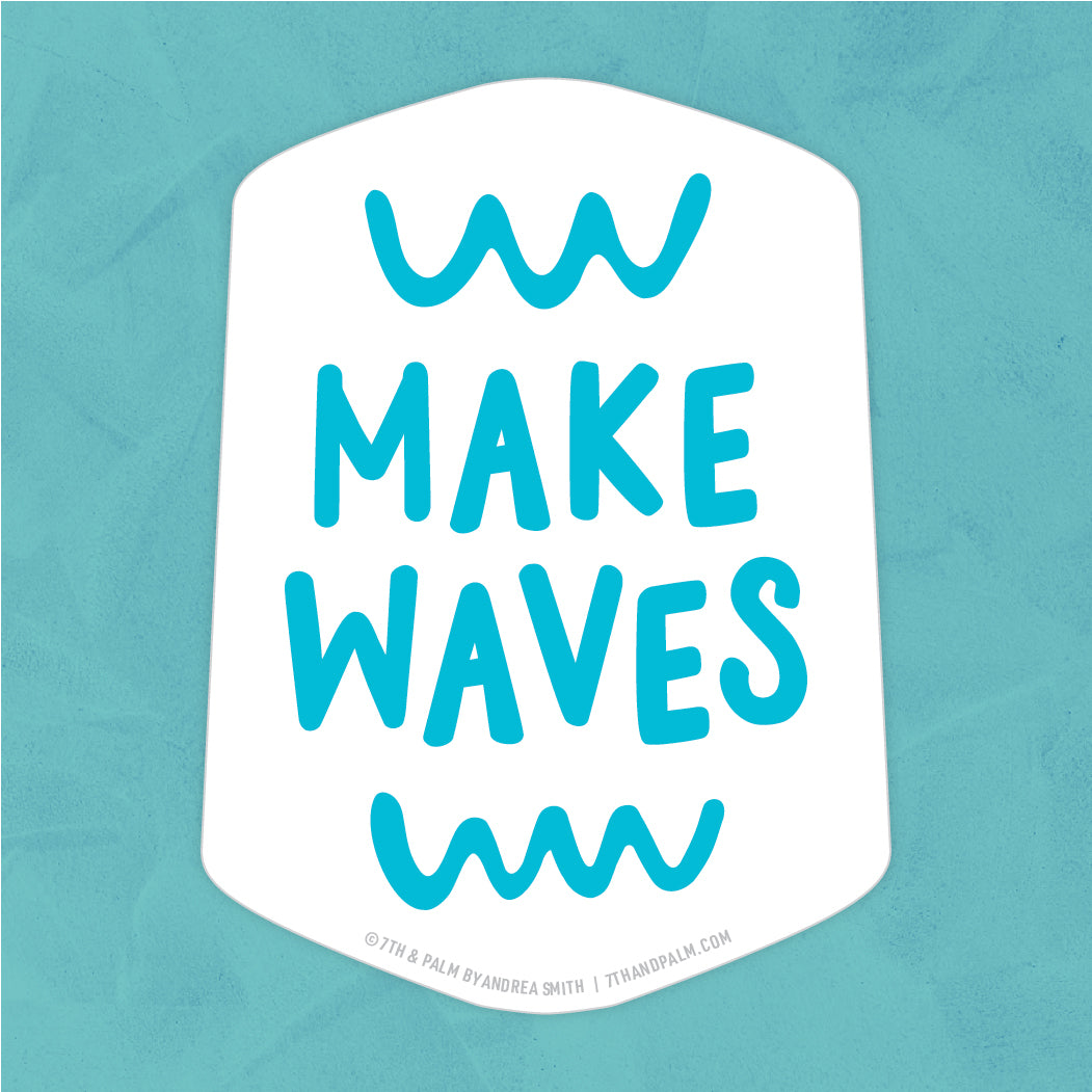 Make Waves Sticker