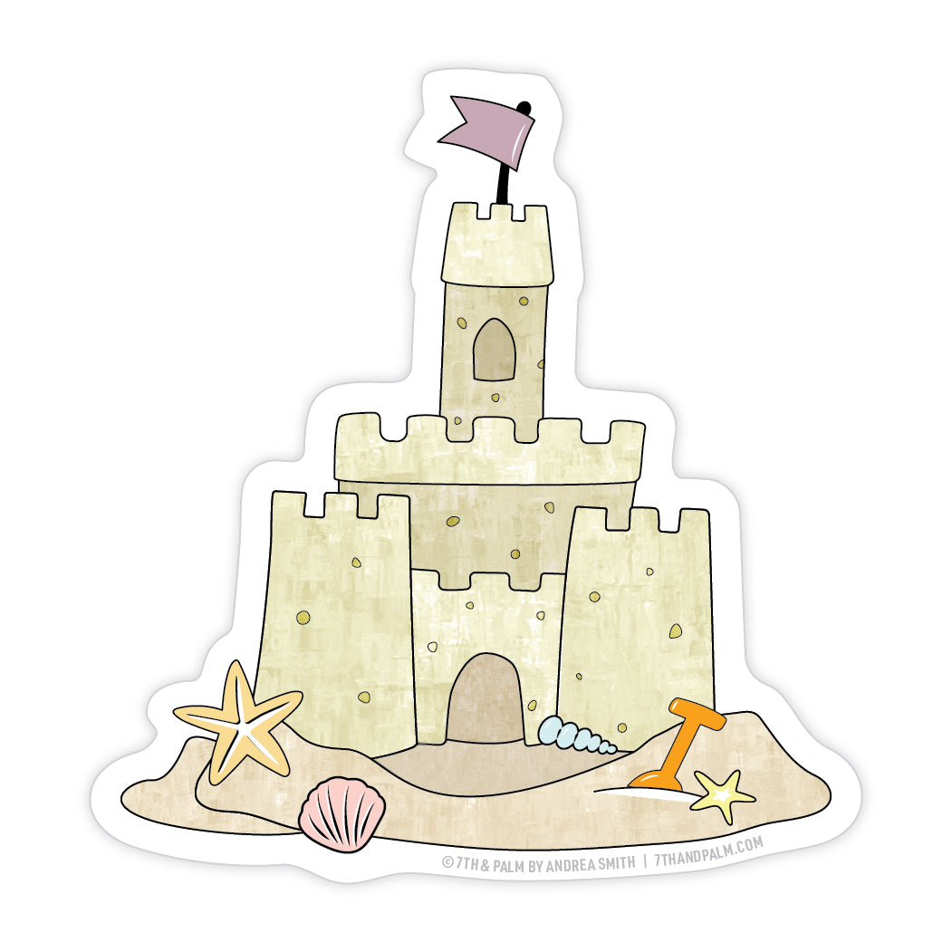 Sandcastle Sticker
