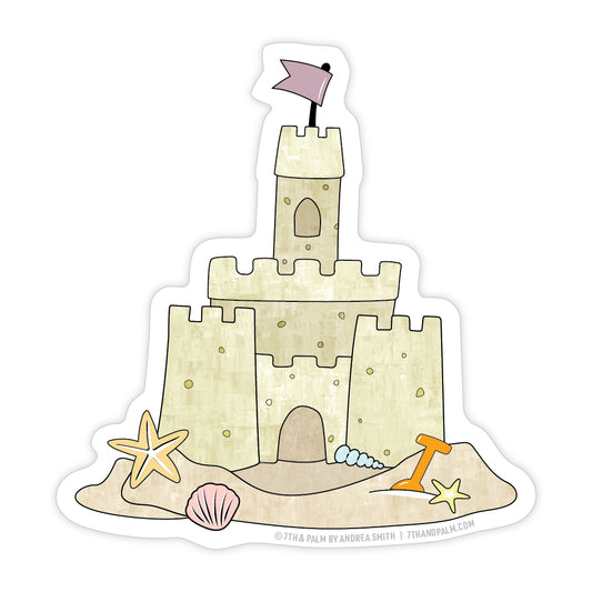 Sandcastle Sticker