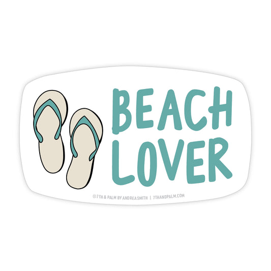 Beach Lover Flip Flops Sticker