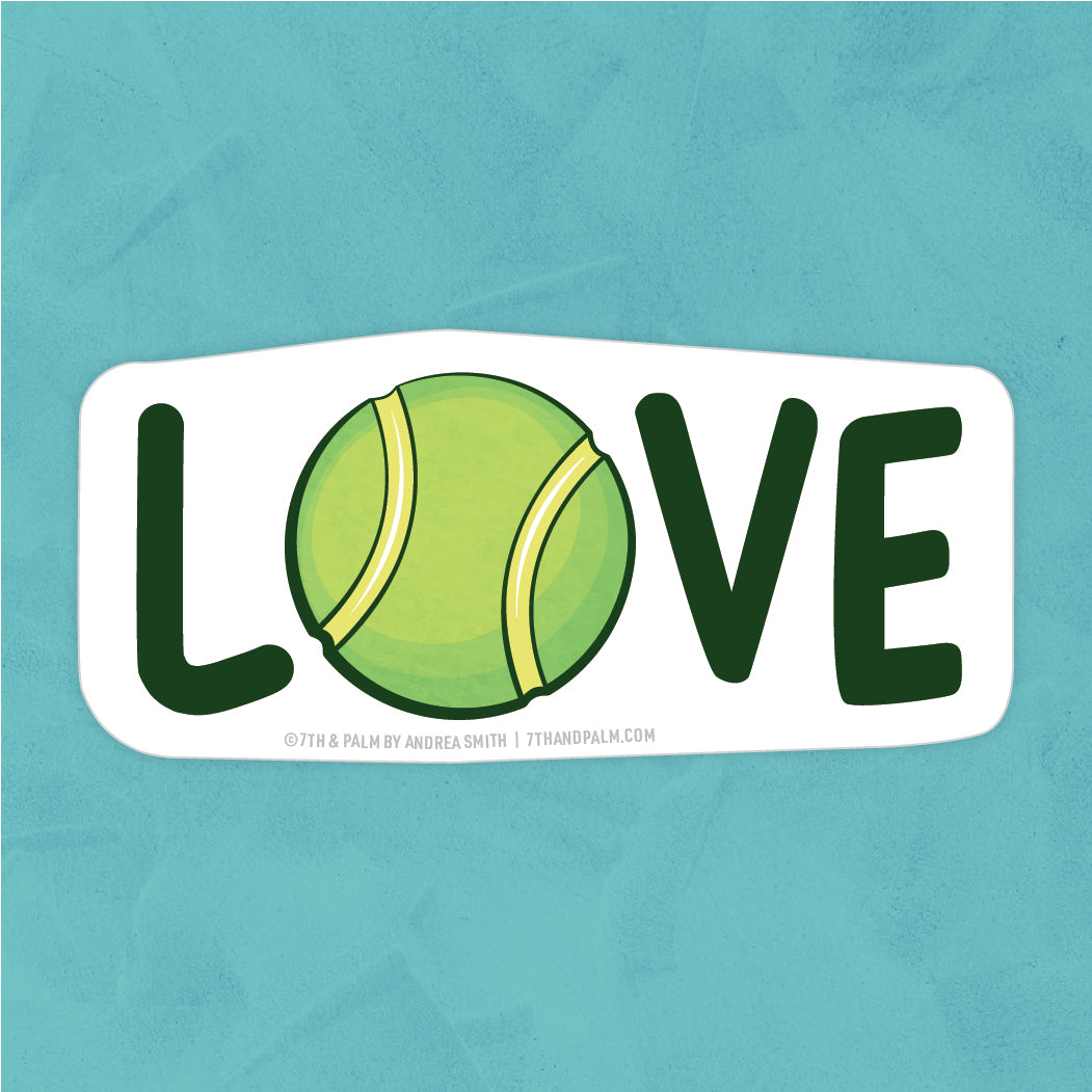 Tennis Love Sticker