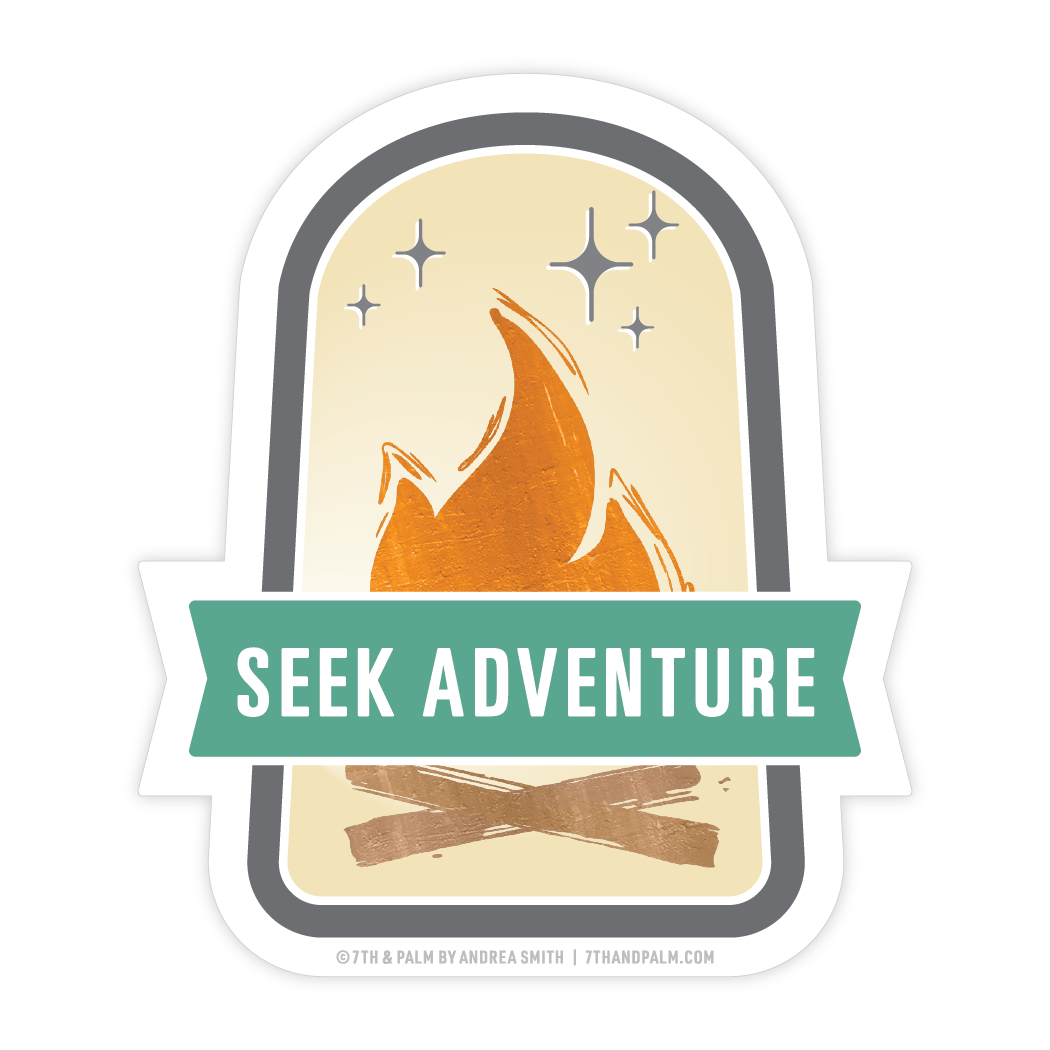 Seek Adventure Sticker