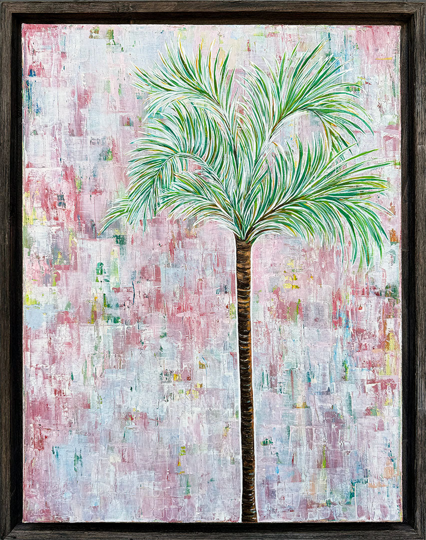 Blushing Palm, 24" x 18"