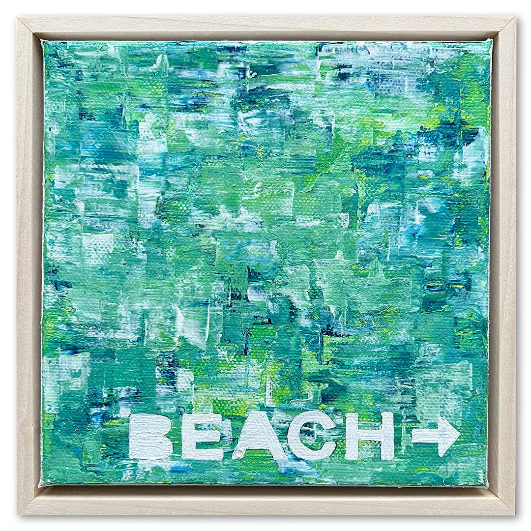 To The Beach, 6x6"