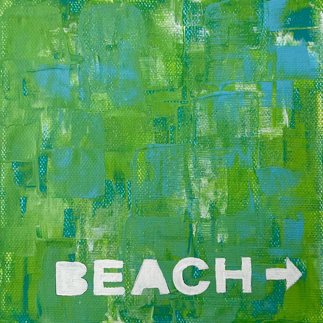 To The Beach, 6x6"