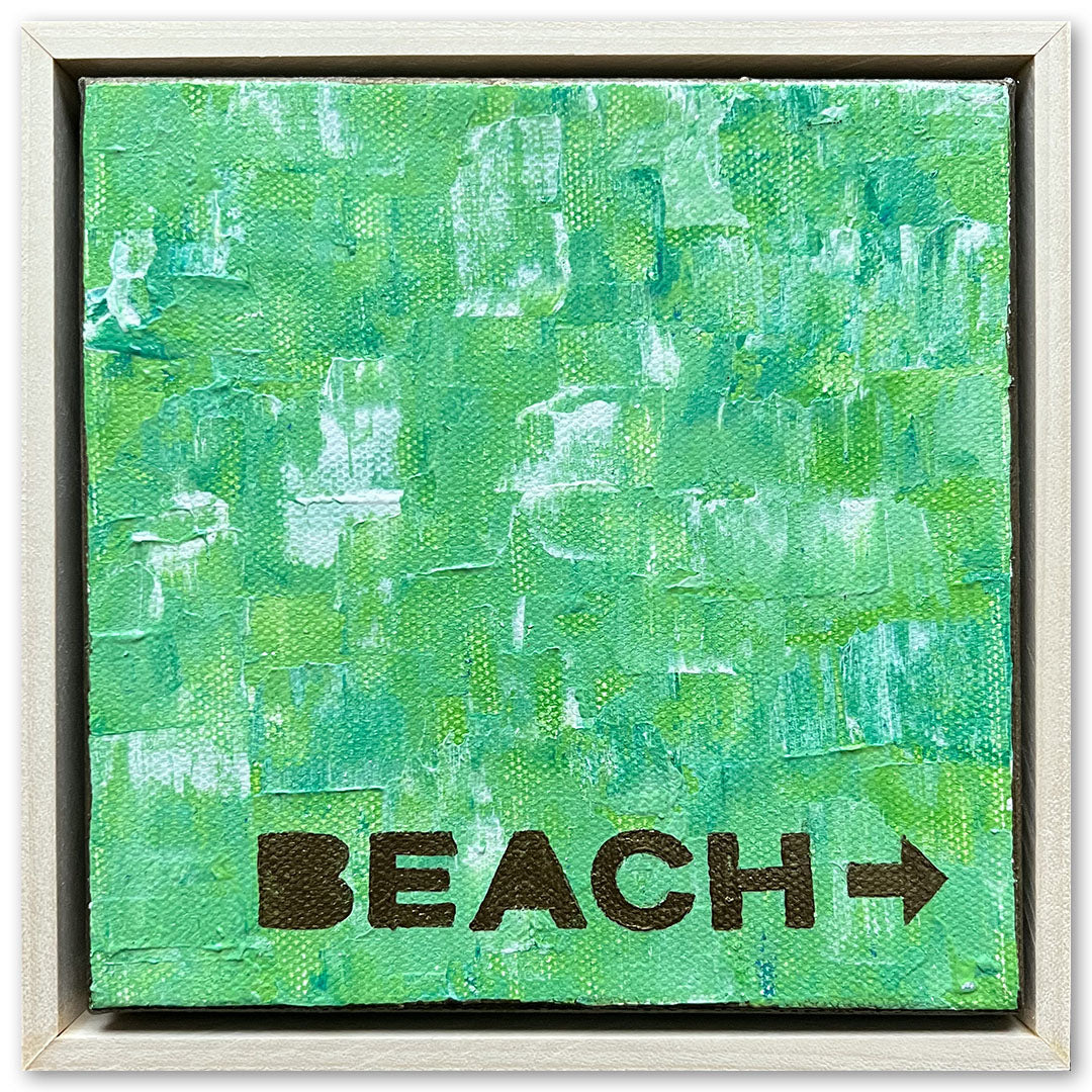 To The Beach, 6x6"