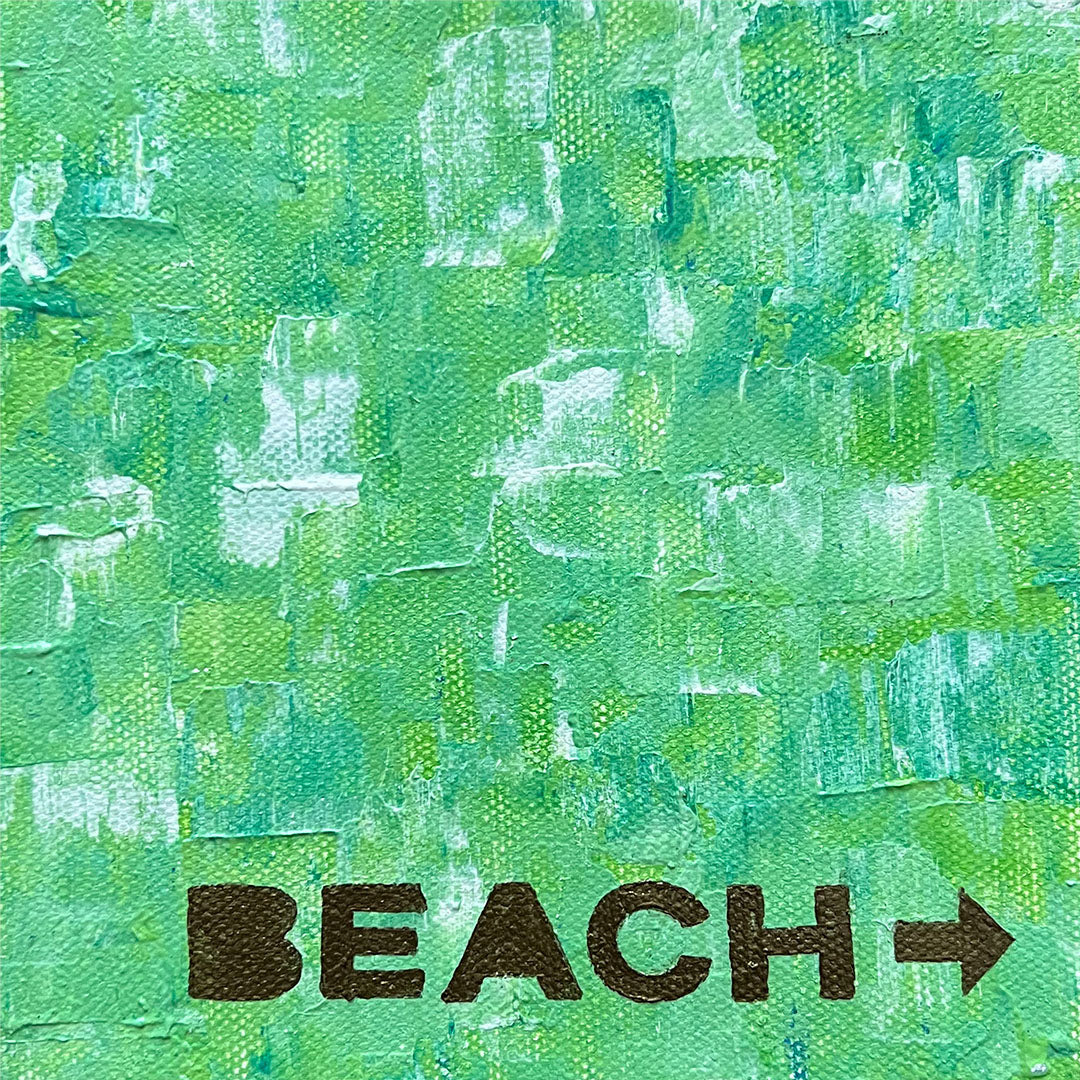 To The Beach, 6x6"