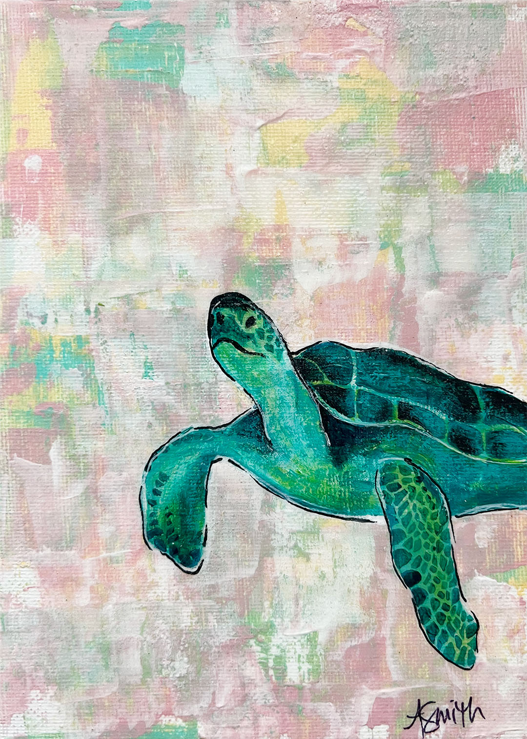 Sea Turtle, 7x5"