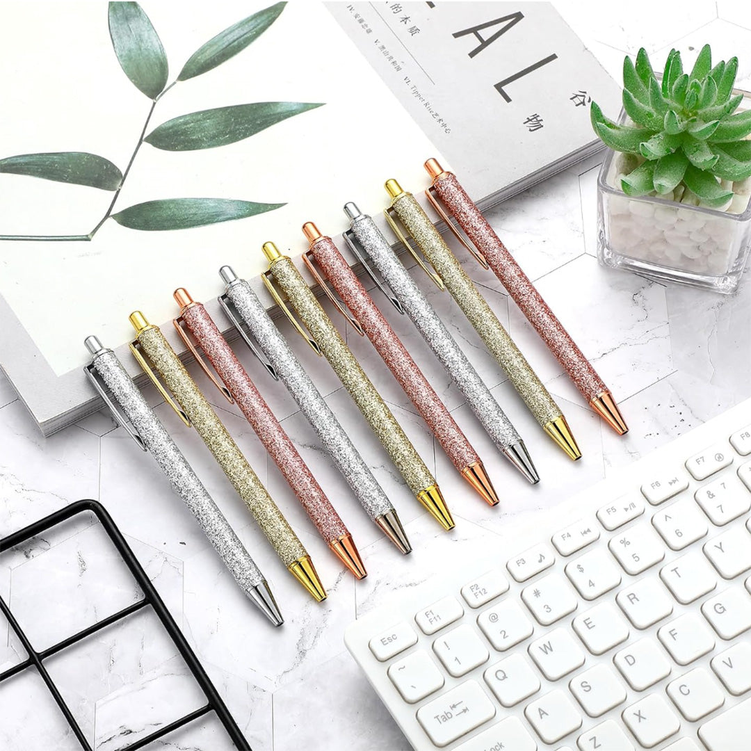 Gold Glitter Ballpoint Sparkle Pen