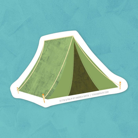 Tent Camping Sticker