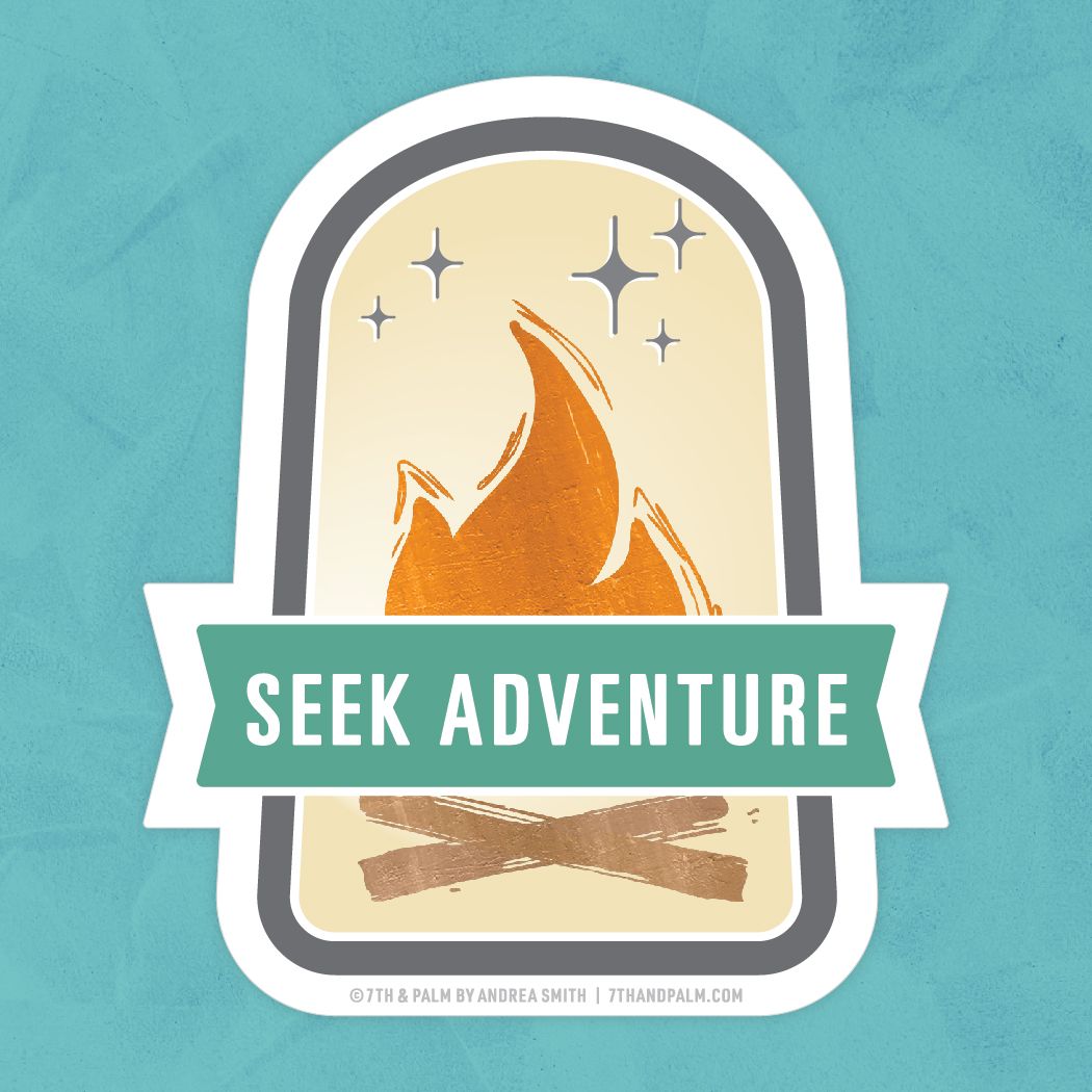 Seek Adventure Sticker