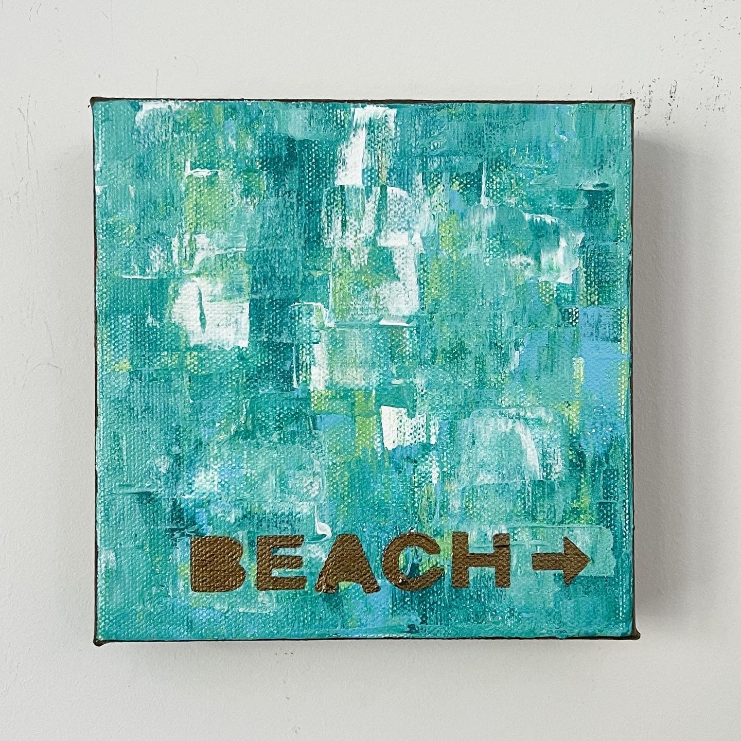 To The Beach, 6x6"