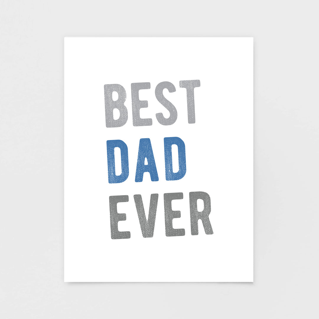 Best Dad Ever Note Card - Greeting Cards & Stationery by 7th & Palm