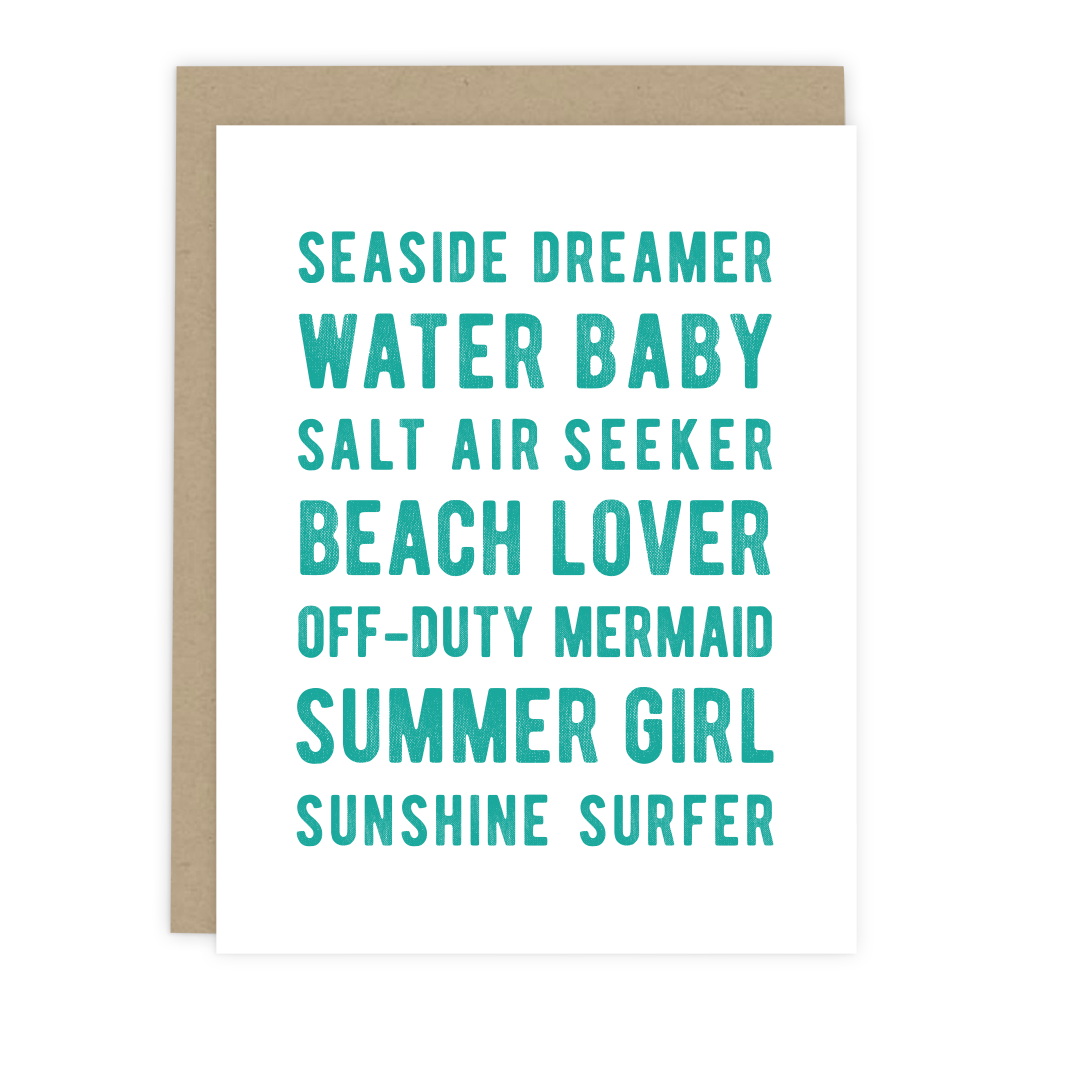 Beach Lover Card