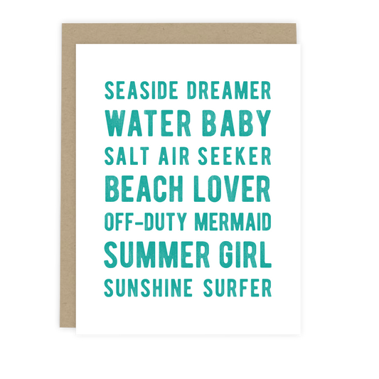 Beach Lover Card