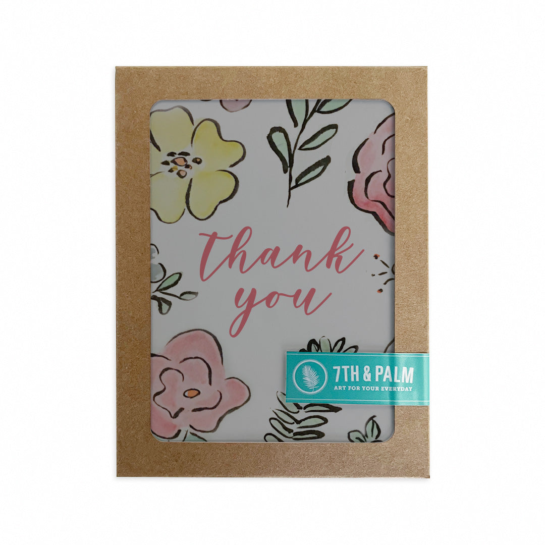 Watercolor Thank You Cards: Boxed Set