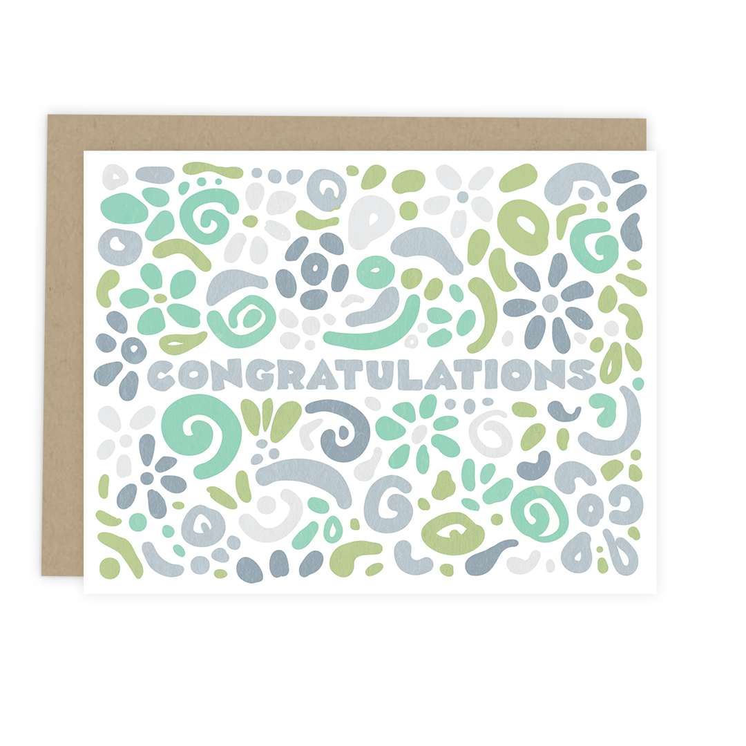Congratulations Swirl Card