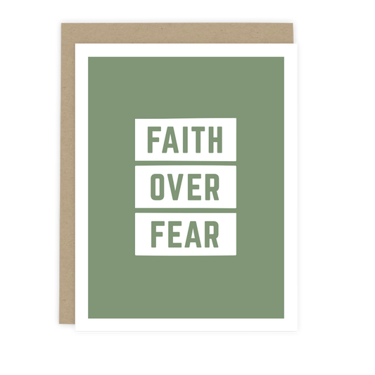 Faith Over Fear Note Card