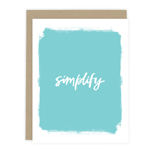Simplify Note Card