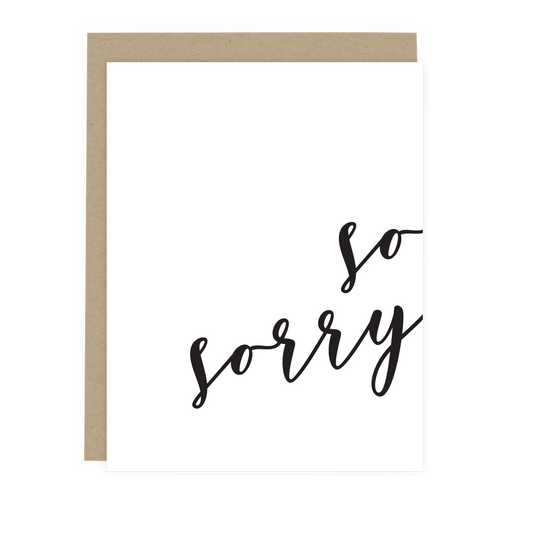 So Sorry Script Card