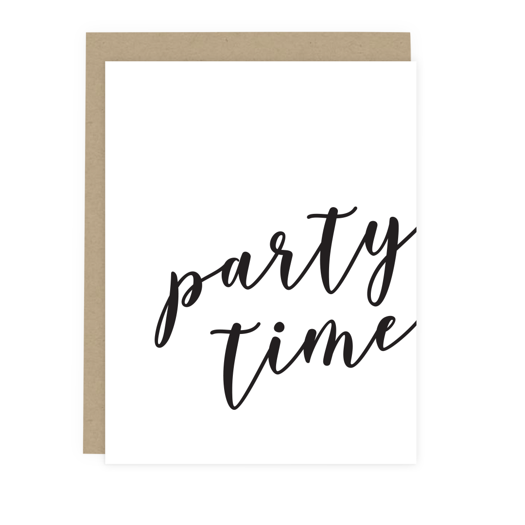Party Time Script Card