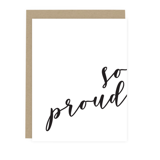 So Proud Script Card