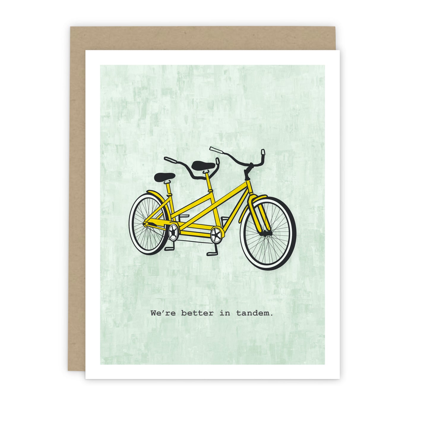 We're Better Together Tandem Bike Card