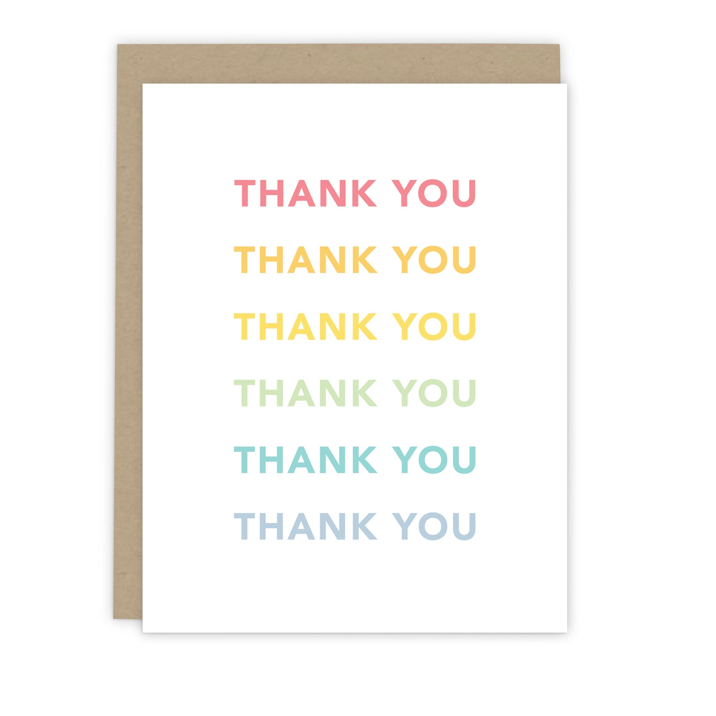 Rainbow Thank You Card