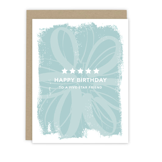 Five Star Birthday Card