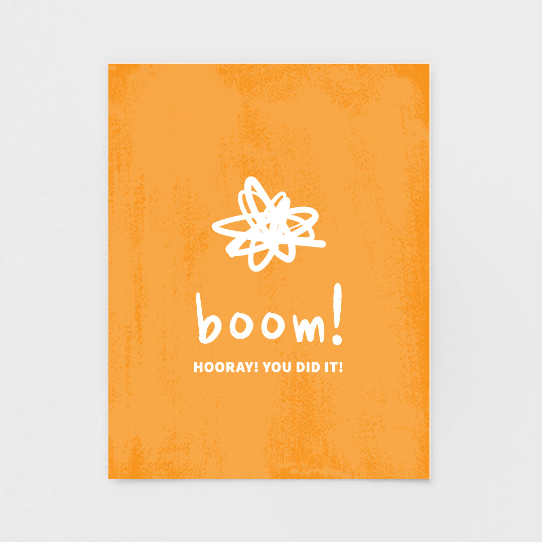 Boom! Congrats Note Card | Luxe Stationery & Greeting Cards by 7th & Palm