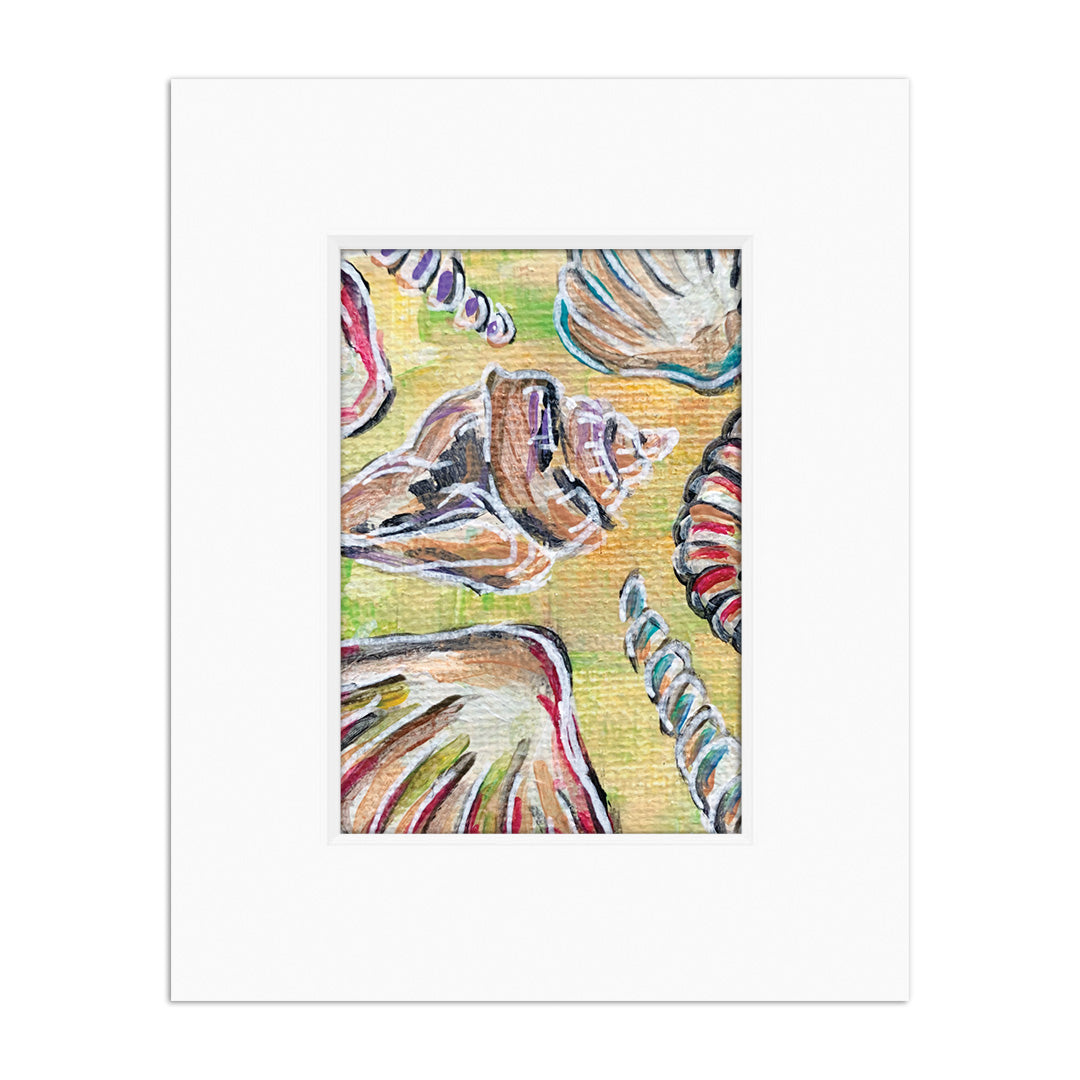 Shell Hunting Art Print I, 5x7