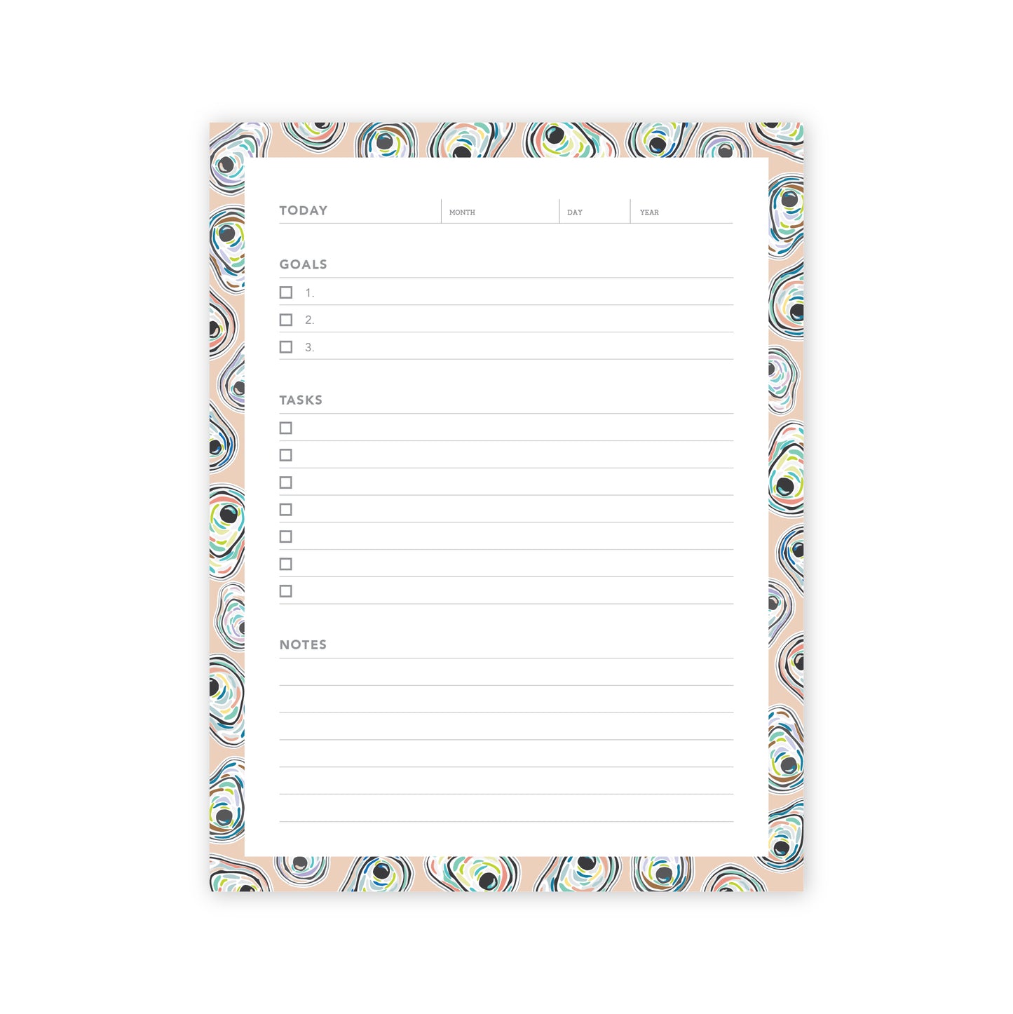 Oysters | Goals Notepad