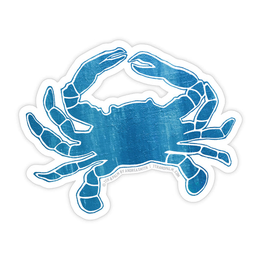 Blue Crab Sticker