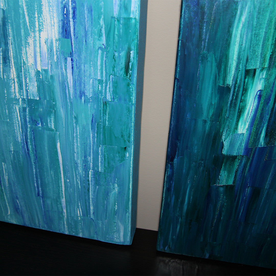 Aquascape 16x20" Oil Paintings - Original Art by Andrea Smith