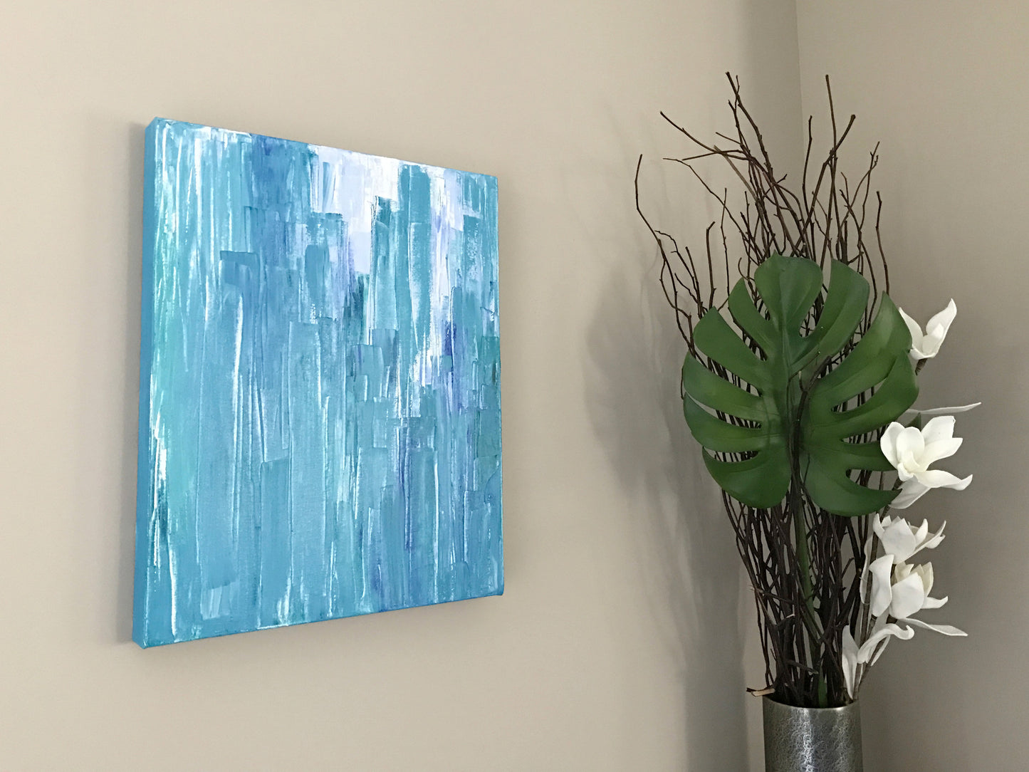 Aquascape I 16x20" Oil Painting - Original Art by Andrea Smith