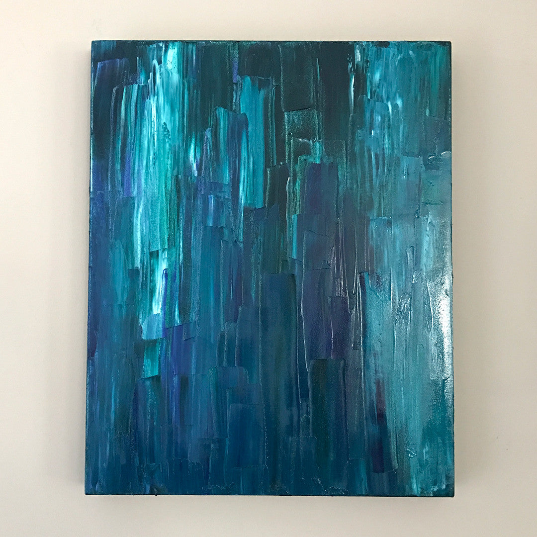 Aquascape II 16x20" Oil Painting - Original Art by Andrea Smith