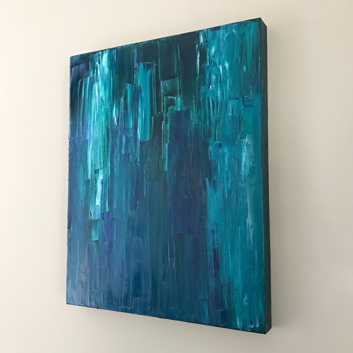 Aquascape II 16x20" Oil Painting - Original Art by Andrea Smith