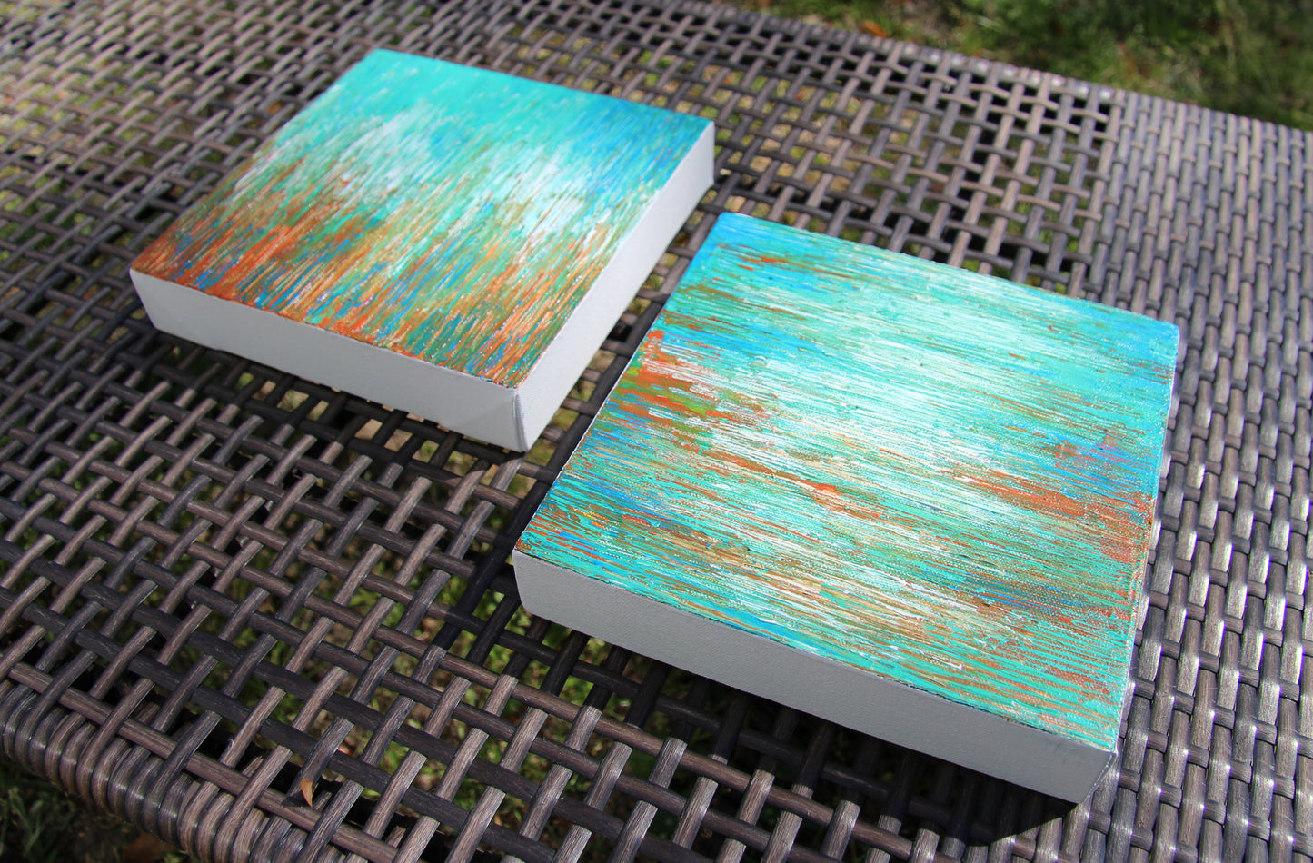 Sunset Reflection - Abstract Acrylic Paintings by Andrea Smith