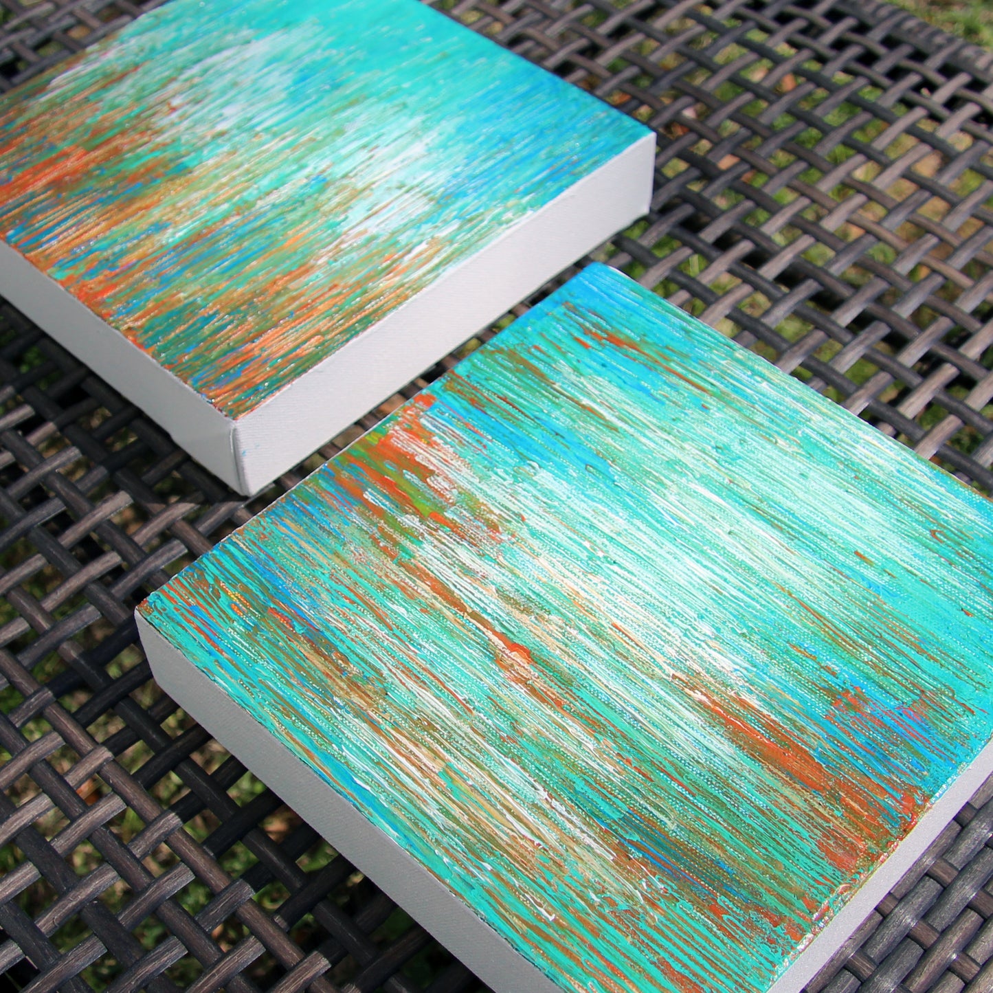 Sunset Reflection - Abstract Acrylic Paintings by Andrea Smith